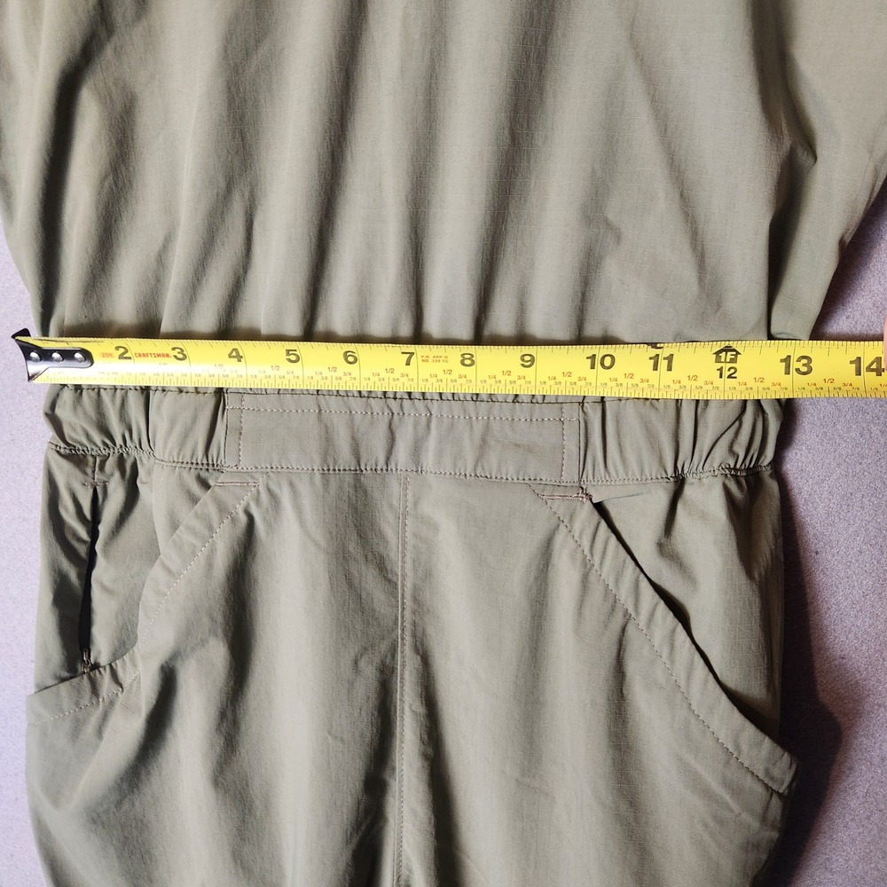 Mountain Hardwear Jumpsuit Women's 2 Sage Green Ripstop Pockets Outdoor Hiking - Picture 7 of 12